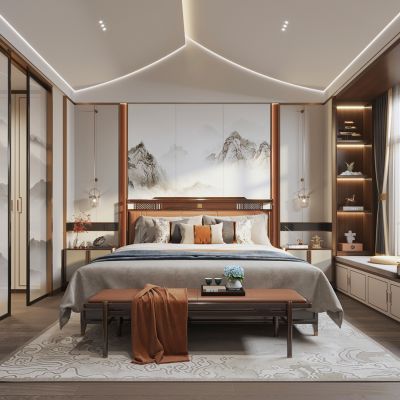 新中式卧室