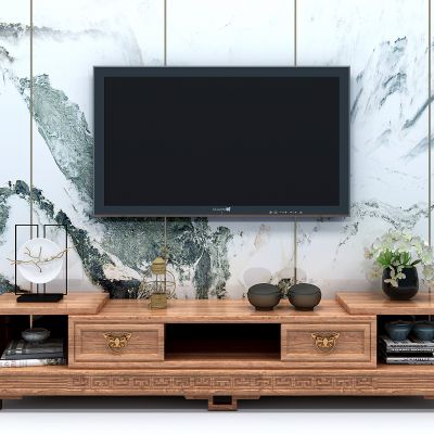 新中式古实木电视柜