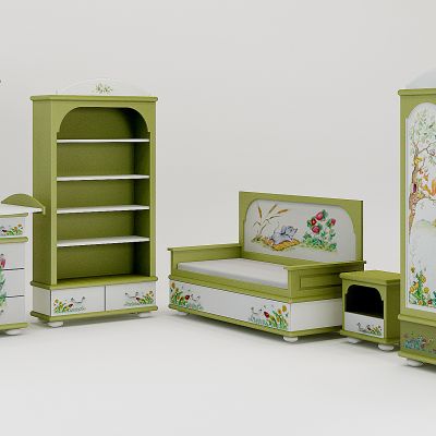 田园衣柜、田园沙发、田园边柜