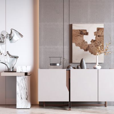 现代玄关柜雕塑