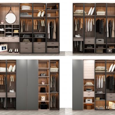 现代轻奢衣柜组合
