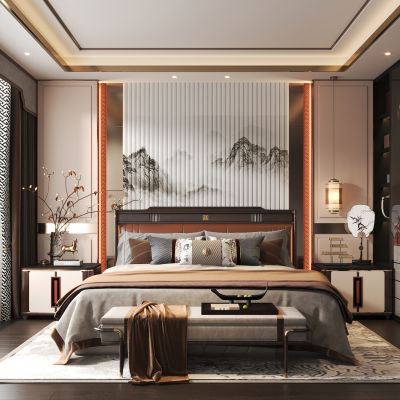 新中式卧室