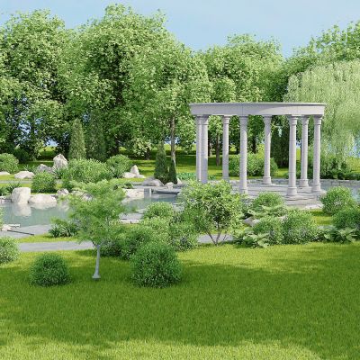 现代室外景观绿化