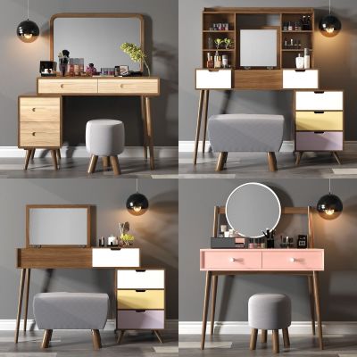 北欧梳妆台化妆桌组合