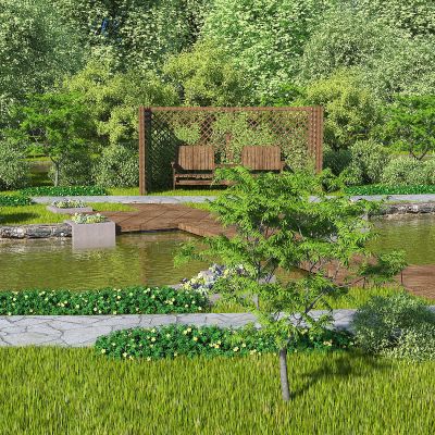 现代室外景观绿化