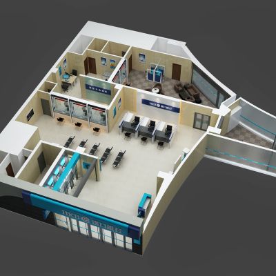 现代汉口银行鸟瞰