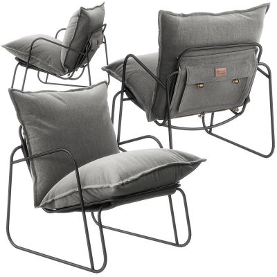 现代布艺休闲椅