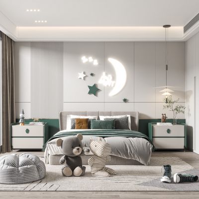 现代儿童房卧室