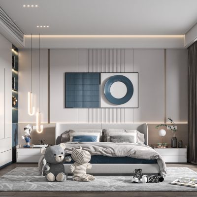 现代儿童房男孩房