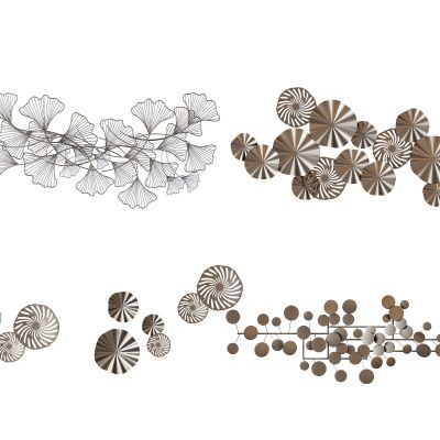 现代金属墙饰挂件组合