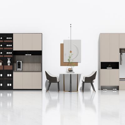 现代轻奢餐厅酒柜