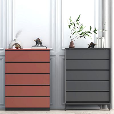 现代五斗柜边柜，装饰柜