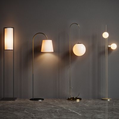 现代落地灯组合