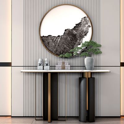 新中式玄关端景台