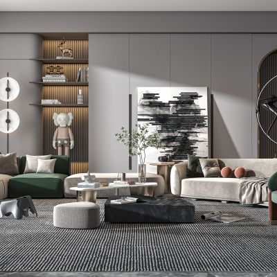 现代轻奢沙发组合