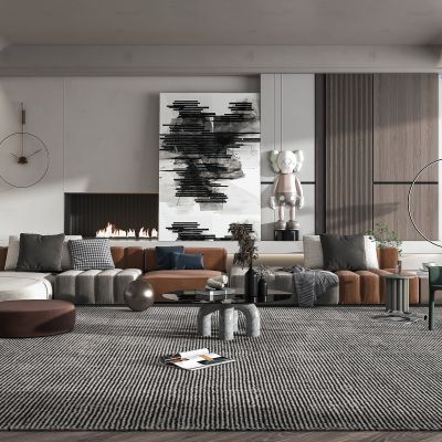 现代侘寂风客厅