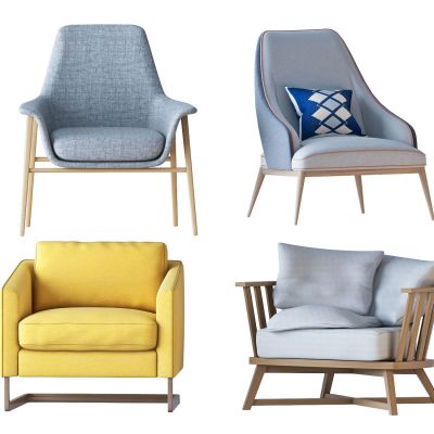 北欧单椅组合
