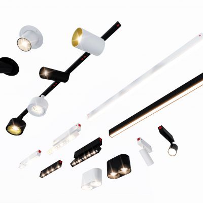 现代筒灯,射灯组合