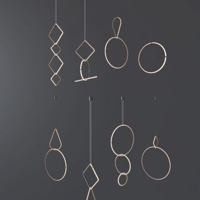 现代风格吊灯,线性吊灯