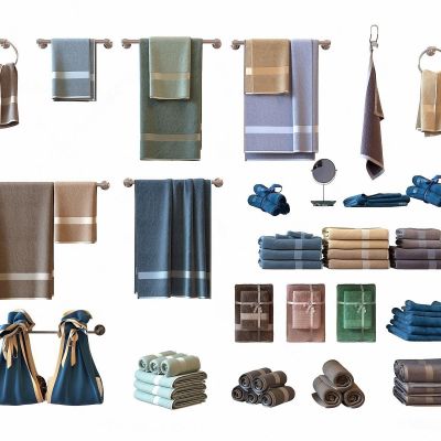 现代高精度毛巾 浴巾组合