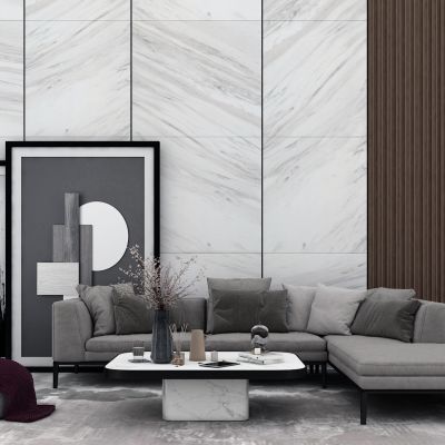 现代多人沙发茶几组合