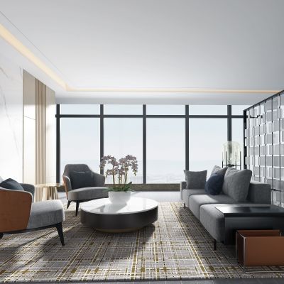  现代办公接待室 