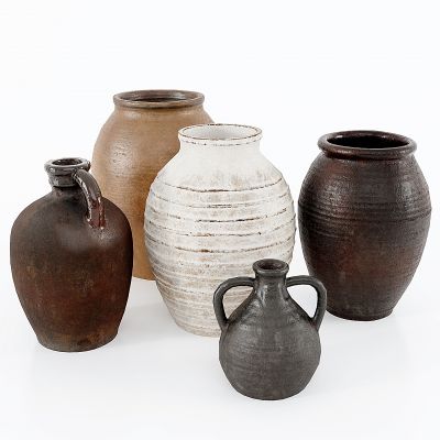 侘寂陶瓷器皿,陶罐,,罐子