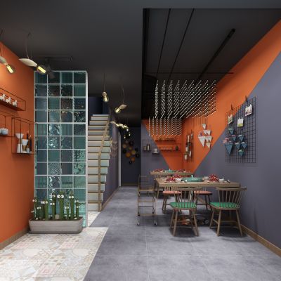 现代轻奢网红现代火锅店