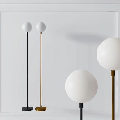 现代金属球形落地灯