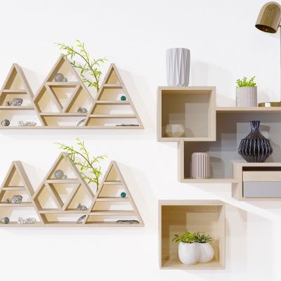 北欧简约墙面装饰柜