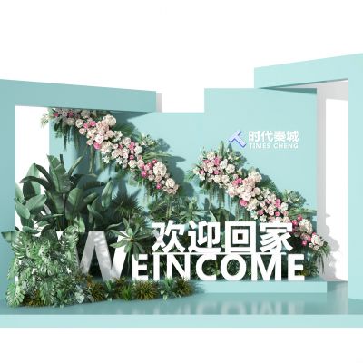 植物堆组合  橱窗