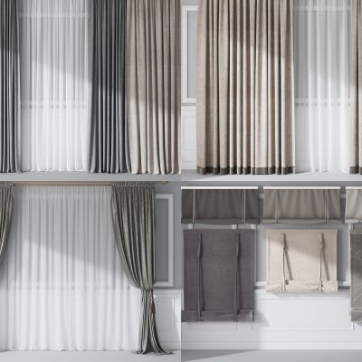 现代窗帘窗纱 卷帘