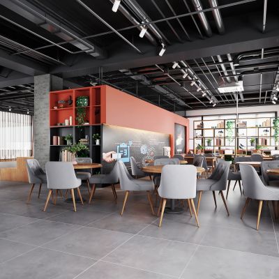 工业风办公室 咖啡厅