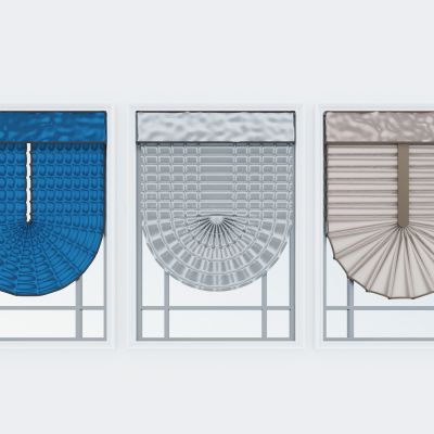 现代罗马帘 窗帘