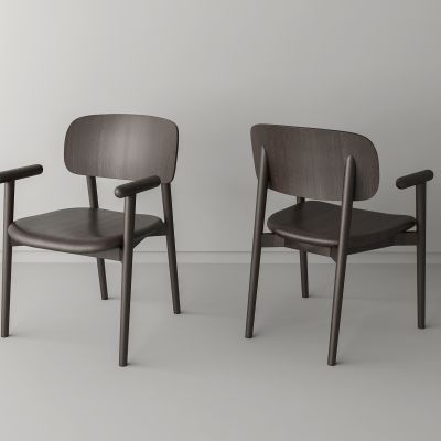 北欧实木单椅 餐椅 休闲椅