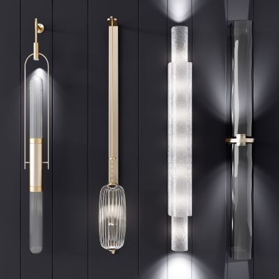 现代新中式壁灯组合,