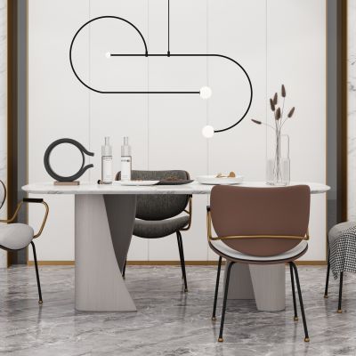 新古典餐厅桌椅组合  餐桌 餐椅