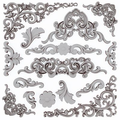 简欧雕花,角花组合 (1)