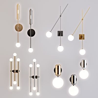 现代壁灯组合 金属壁灯