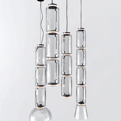 现代玻璃管状吊灯