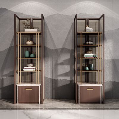 新中式装饰架 置物架 花架