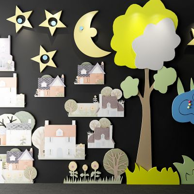 现代卡通墙饰,挂件