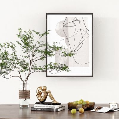 现代绿植,花瓶,雕塑,水果,果盘,摆件 