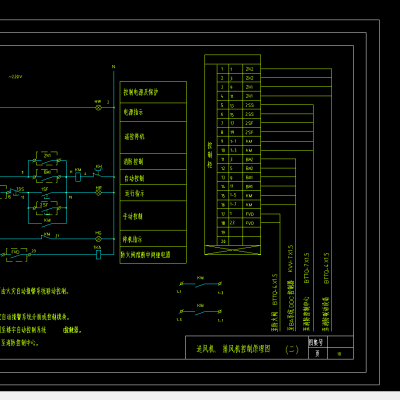 电气常用送风机原理图