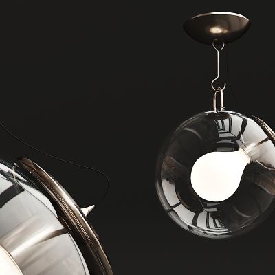 现代金属玻璃吊灯