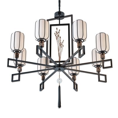 新中式多头金属吊灯