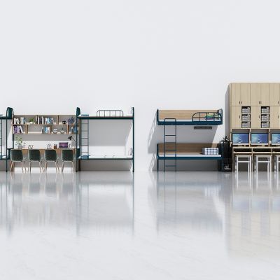 现代宿舍高低床