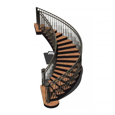 古典风格旋转楼梯