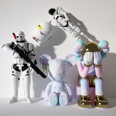 现代暴力熊机器人公仔