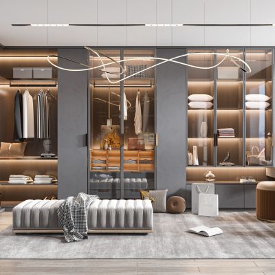 现代衣帽间